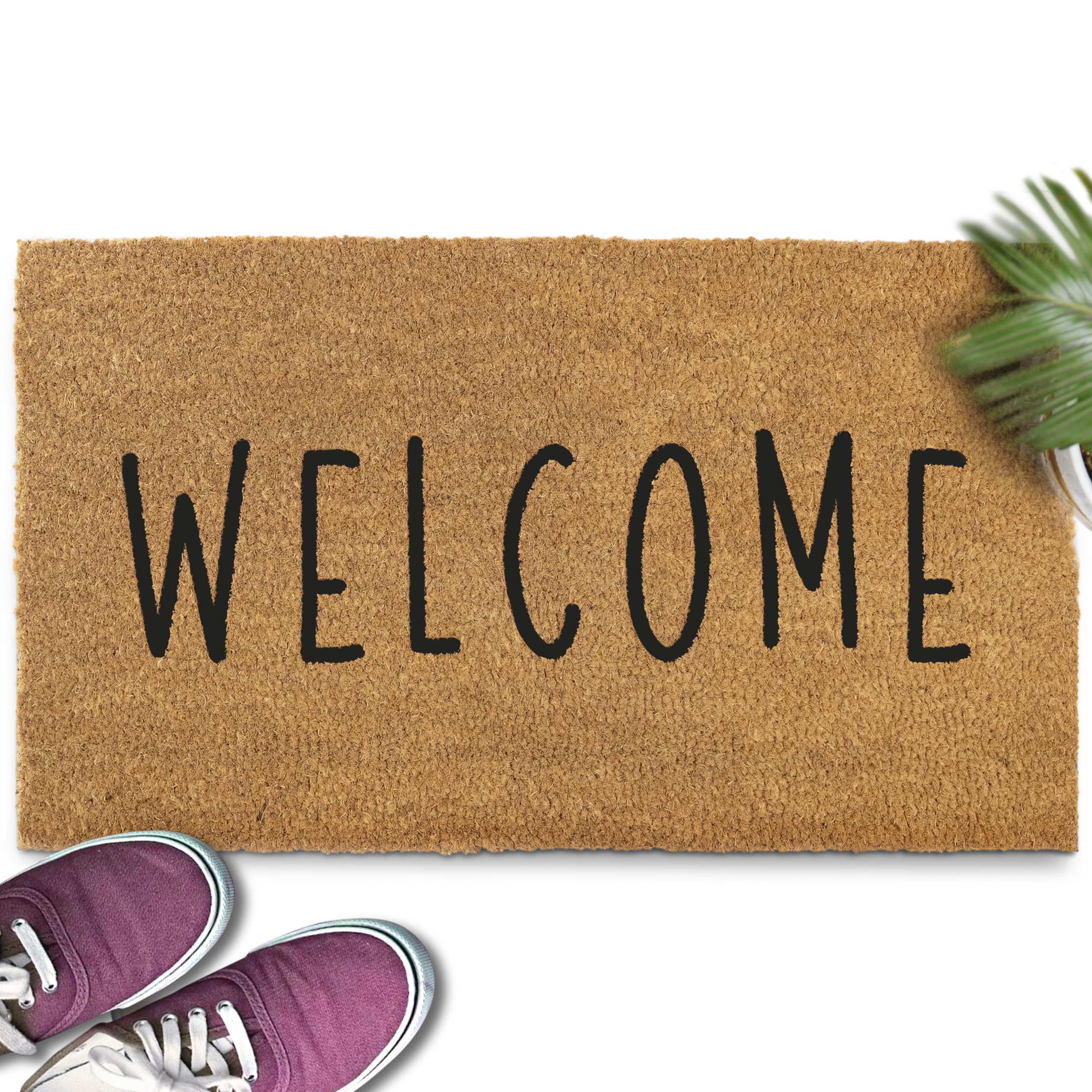 Photo 1 of MAINEVENT Welcome Mat Outdoor 30x17 Inch, Outside Door Mats for Front Door, Welcome Door Mat w/Non Slip PVC Backing