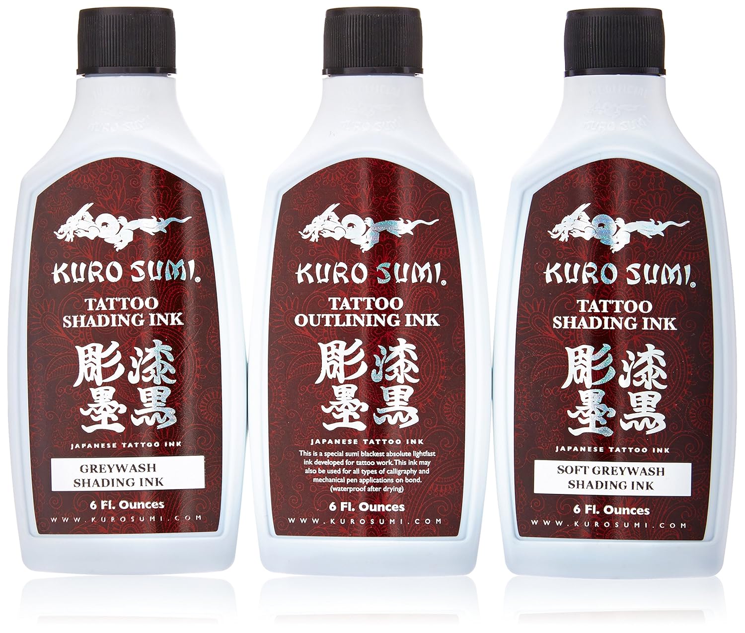 Buy Kuro Sumi Tattoo Ink Lining and Shading Set Online at Low Prices in