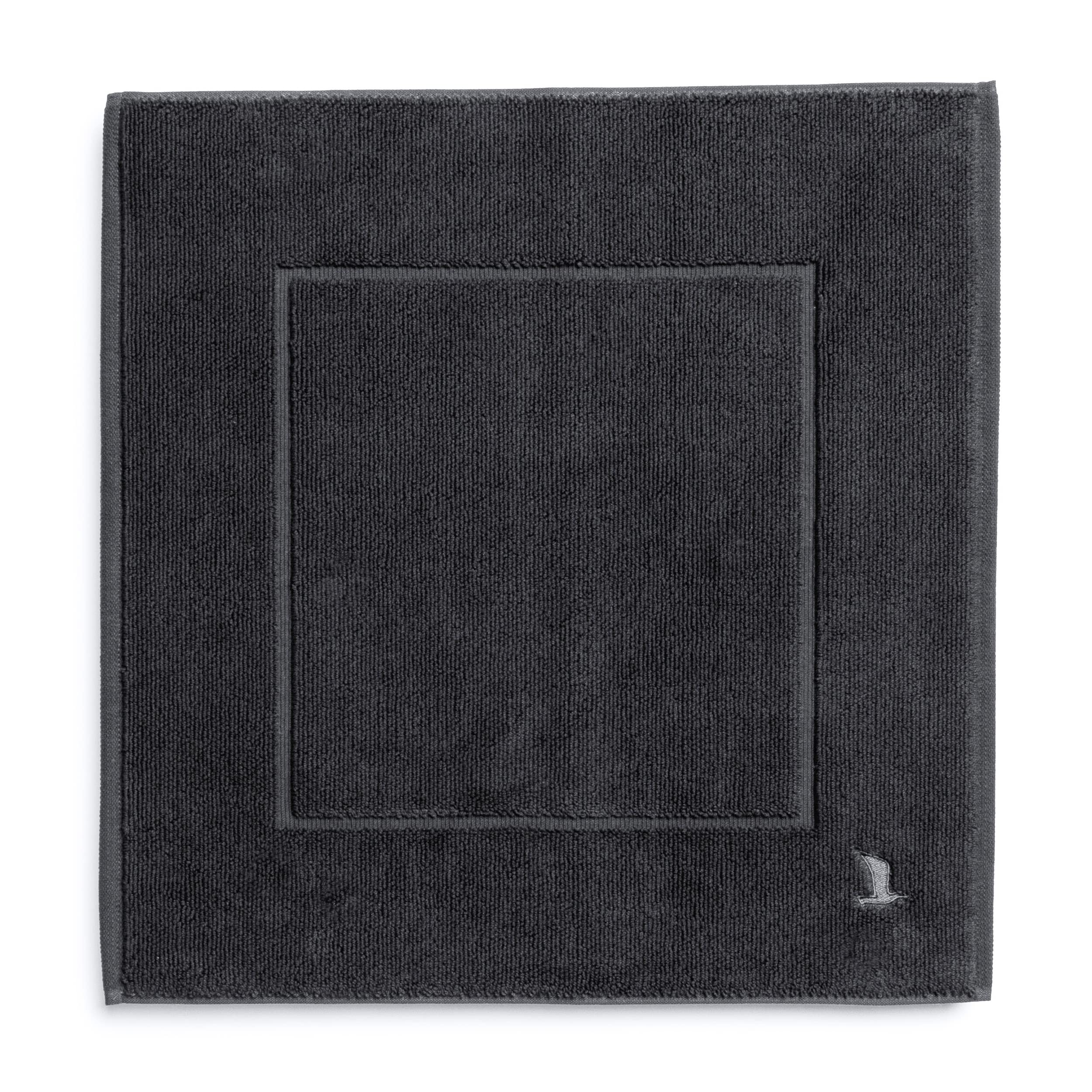 möve Superwuschel bath mat 60 x 60 cm made of 100 % cotton, dark grey