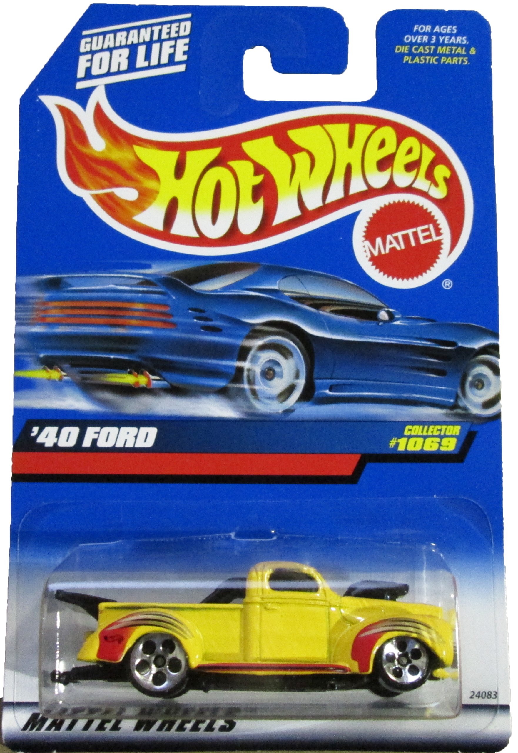 Hot Wheels Yellow '40 Ford Collector #1069 Die Cast Car
