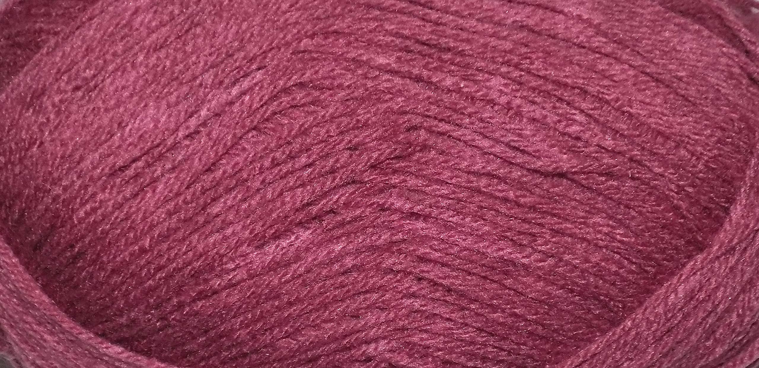 WOA Fashions Acrylic Hand Knitting Yarn (100 Grams, Grape Purple, Pack of 2)