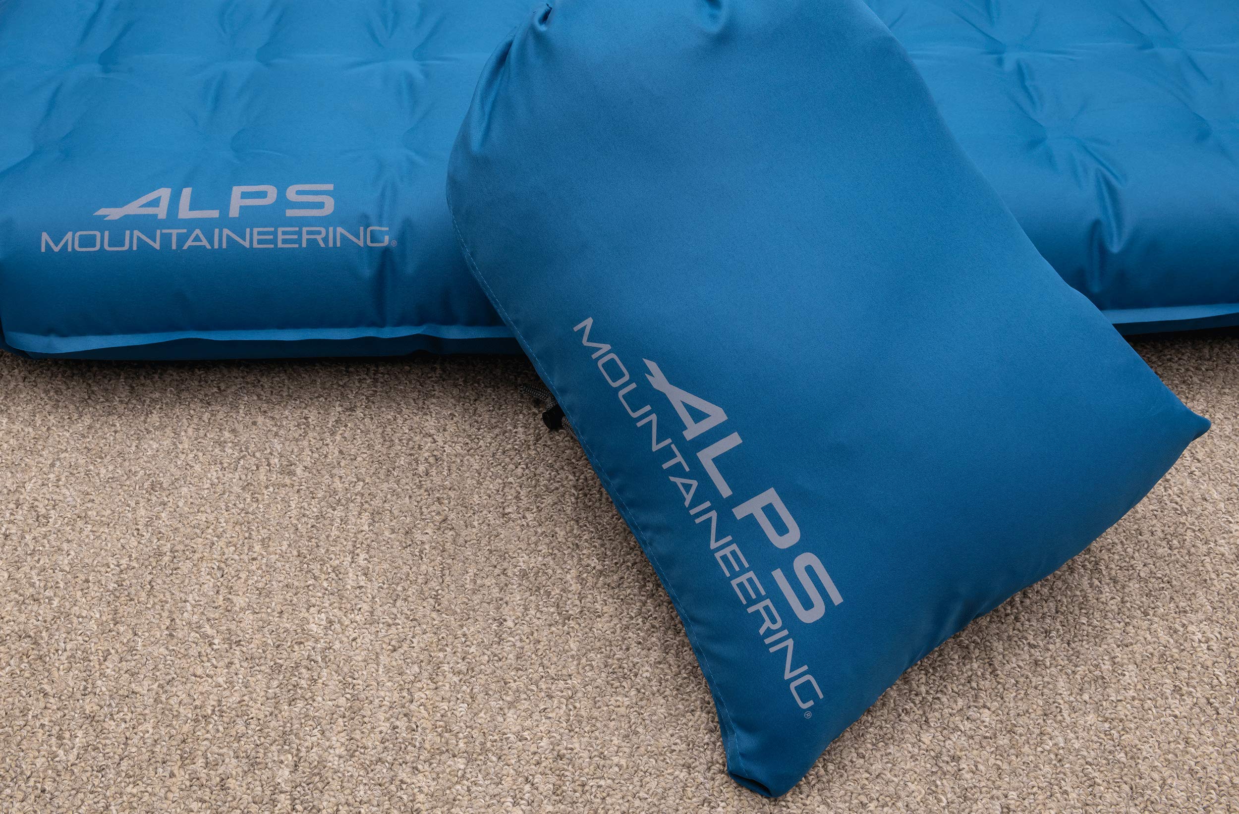 ALPS Mountaineering Vertex Air Bed, Twin or Queen Inflatable Mattress,  Versatile Pump Included