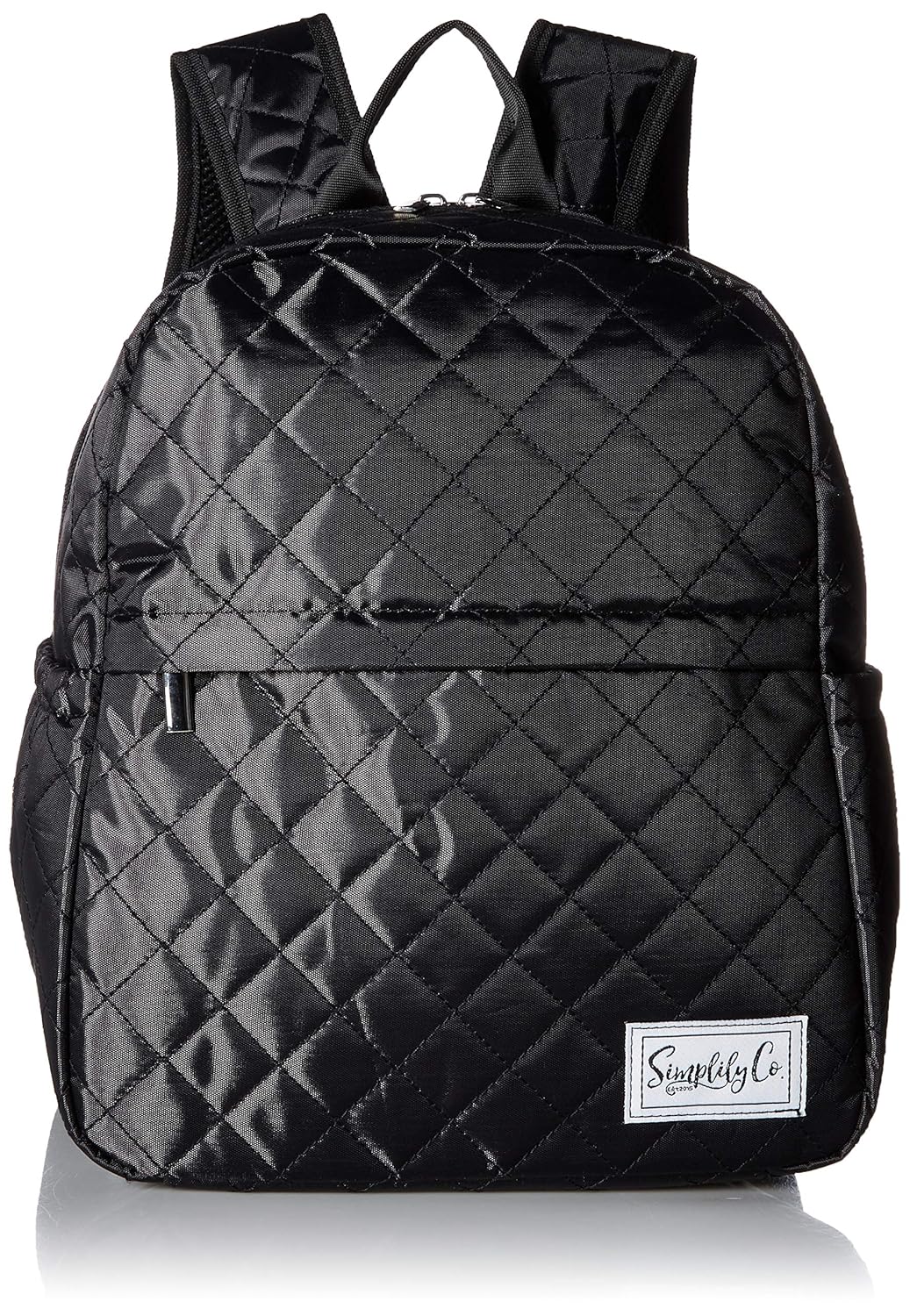 black quilted lunch bag