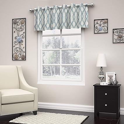 Eclipse Dixon Curtain Valance, Robins Egg Blue