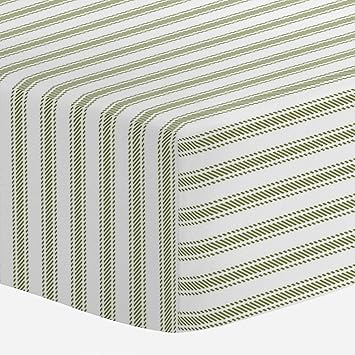 sage green crib sheet