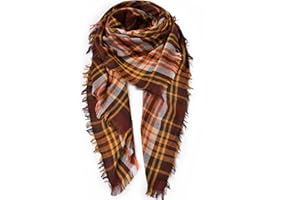 Ymomode Women's Fall Winter Scarf Scarves for Women Gifts Plaid Blanket Scarf Soft Chunky Large Blanket