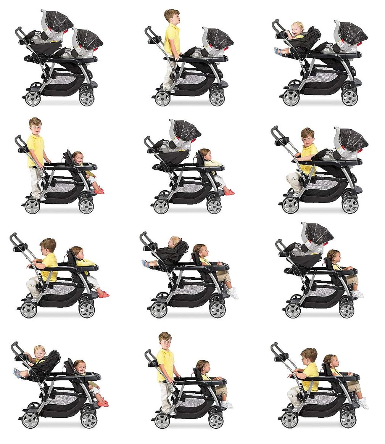 Poussette double graco 12 positions Clearance
