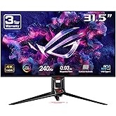 ASUS ROG Swift 32” 4K OLED Gaming Monitor (PG32UCDM) - UHD (3840 x 2160), QD-OLED, 240Hz, 0.03ms, G-SYNC Compatible, Custom H