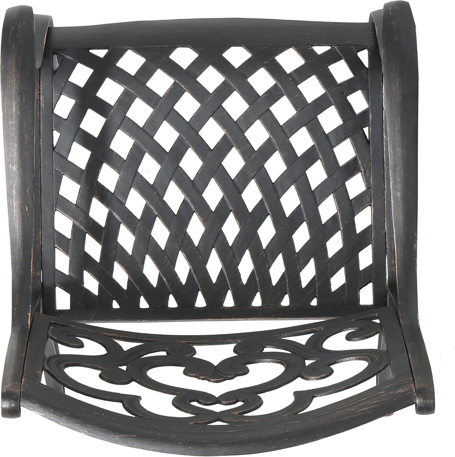 Christopher Knight Home Austin Outdoor Cast Aluminum Dining Chairs, 2-Pcs Set, Shiny Copper : Garden & Outdoor