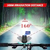 REHKITTZ Bike Lights Set 3300 Lumen Front Back 5000mAh USB Rechargeable view 2
