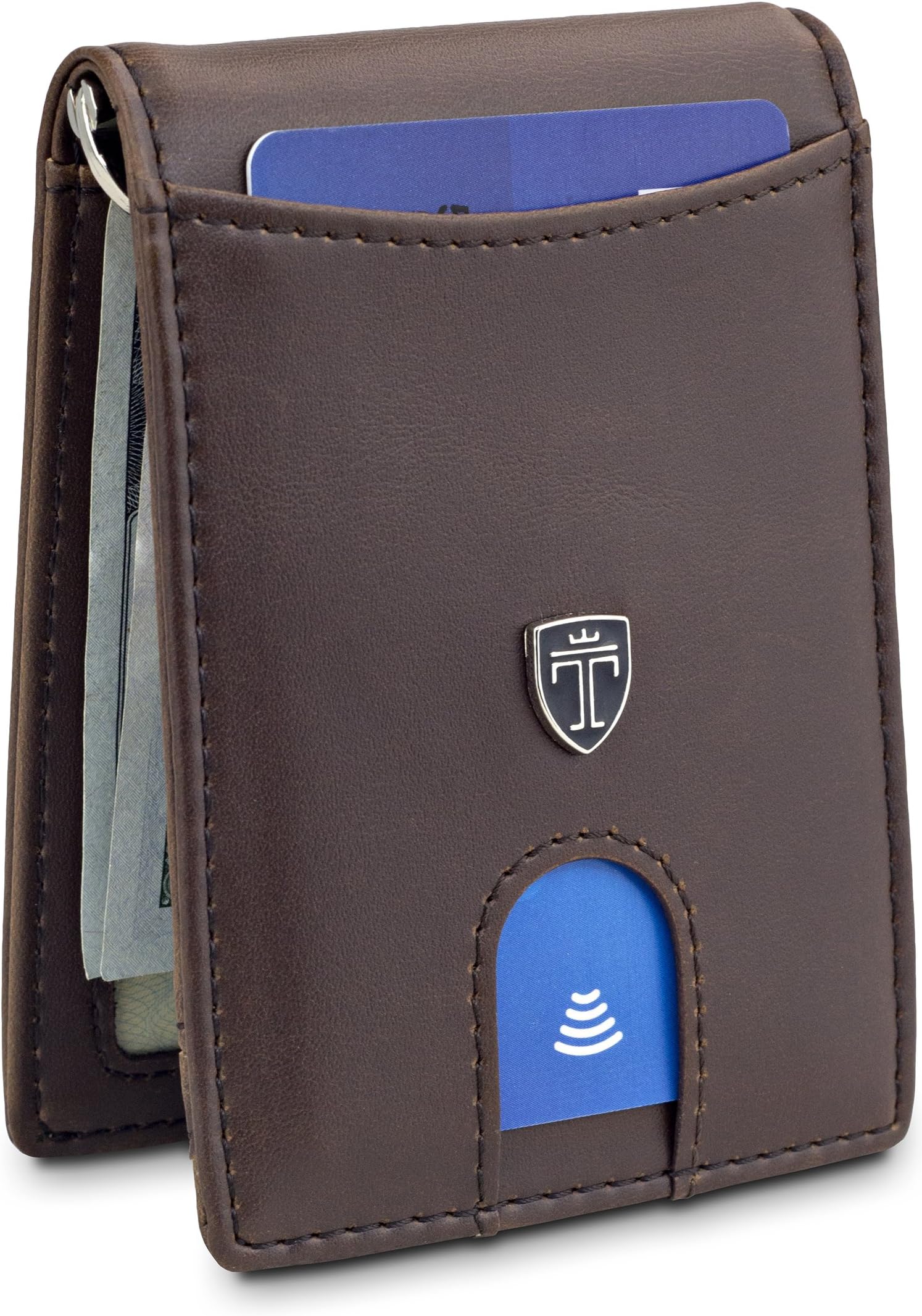 TRAVANDO Money Clip Wallet ORLANDO Mens Wallet slim Front Pocket RFID Blocking Card Holder Minimalist Mini Bifold Gift Box