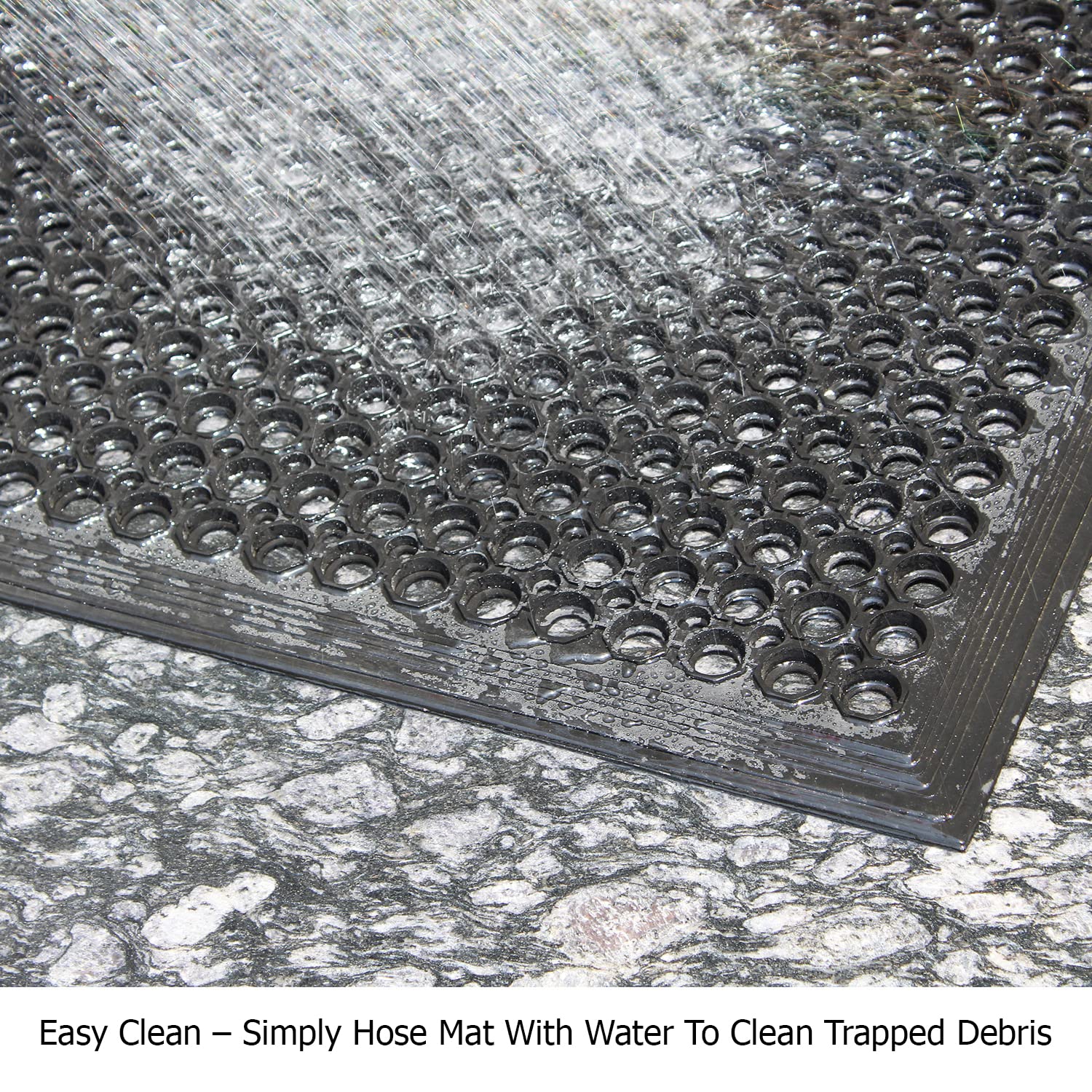 IRONGATE Rubber Doormat - Set of 2 Anti Fatigue Rubber Floor Mat - Non Slip Indoor Outdoor Commercial Kitchen Mat - Ramp Pool Restaurant Garage Floor Mat - Anti Slip Bar Drainage Mat - 36 x 60 inches - Image 5