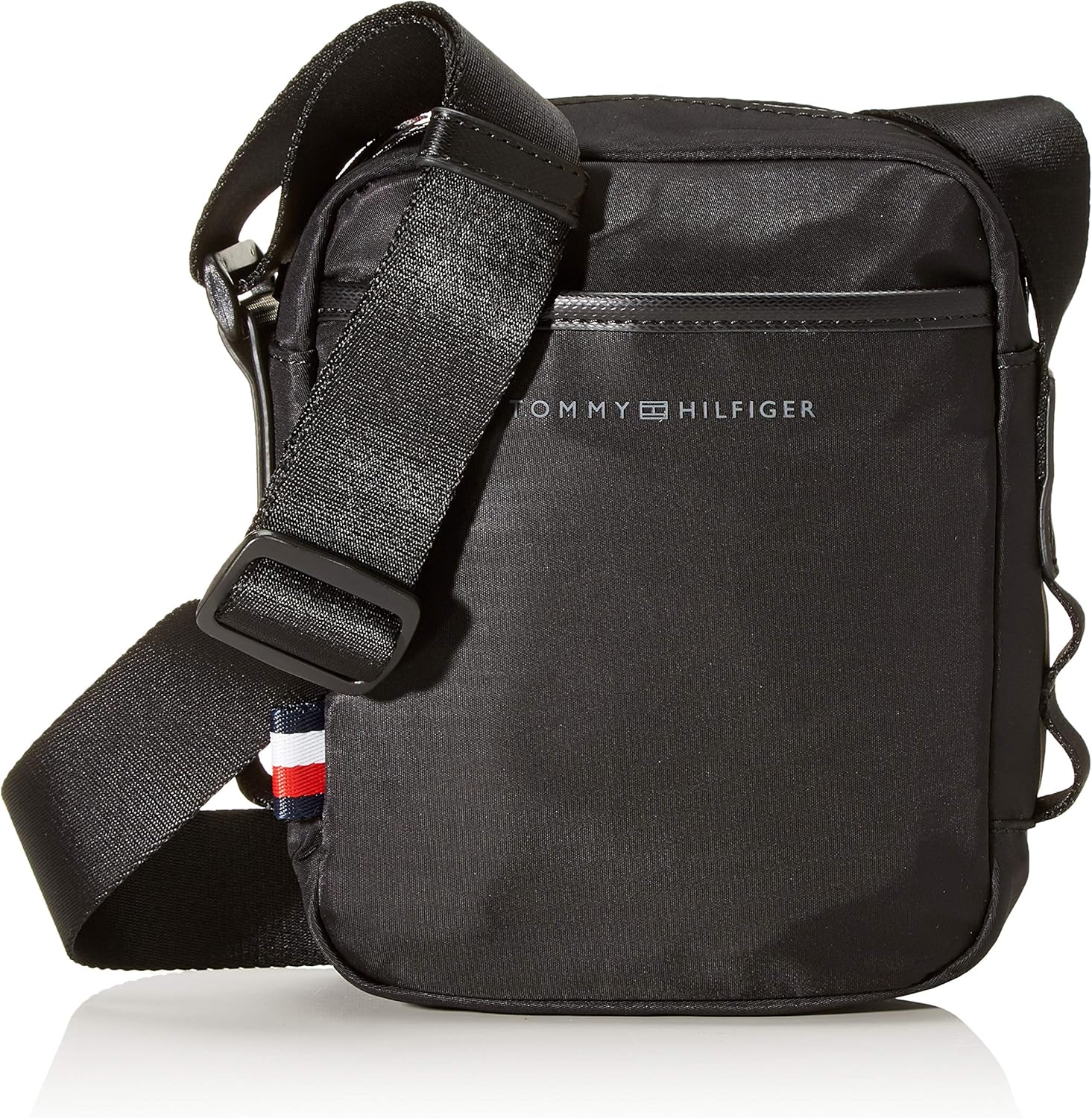 Tommy Hilfiger Sport Nylon Mini Reporter, Men's Shoulder Bag, Black, 6