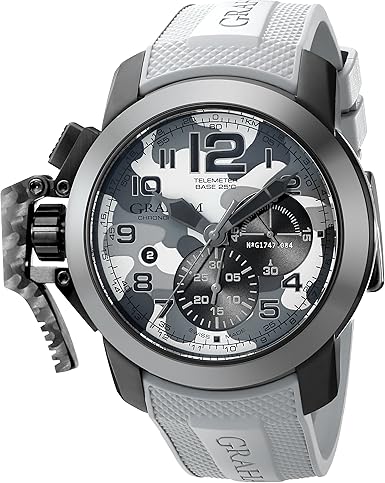 Graham Men's 2CCAU.S02A.K97N Chronofighter Analog Display Swiss Automatic Grey Watch