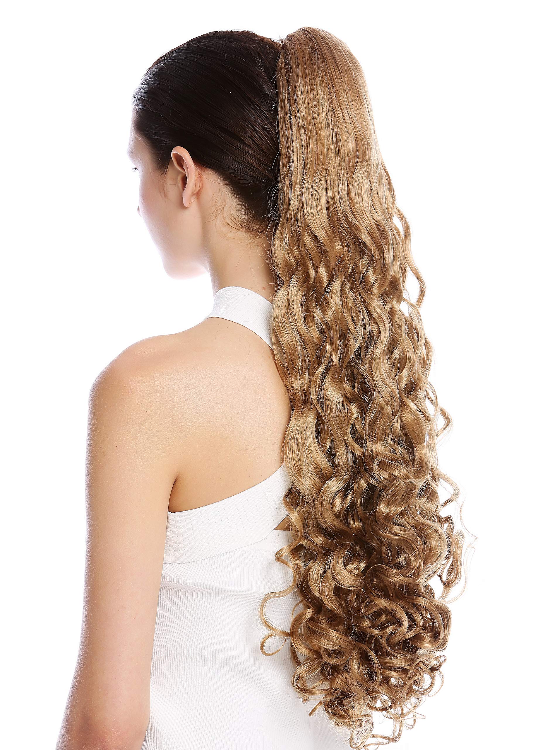 WIG ME UP - N440-V-19 Ponytail Hairpiece Extensions very long curled curls curly dark blond 23inch