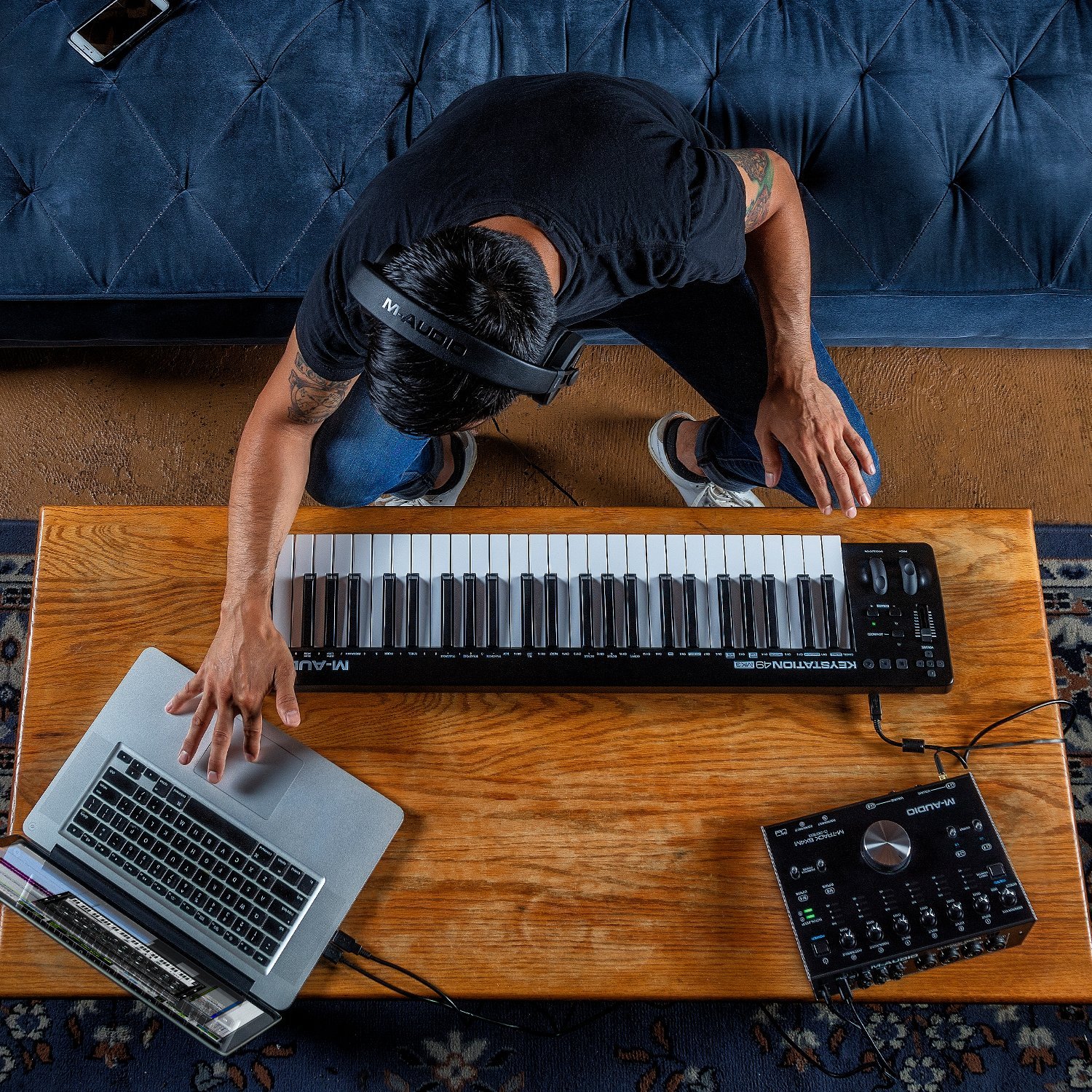 MAudio Usb Midi Keyboard 49 Key Piano Sound Source Software Comes