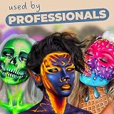 Blue Squid PRO Face Paint Brown 30g Professional Water Based Cake view 3
