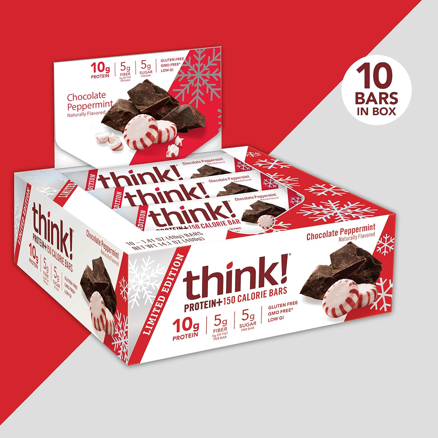 think! Protein+ 150 Calorie Bars Limited Edition, 10g Protein, 5g