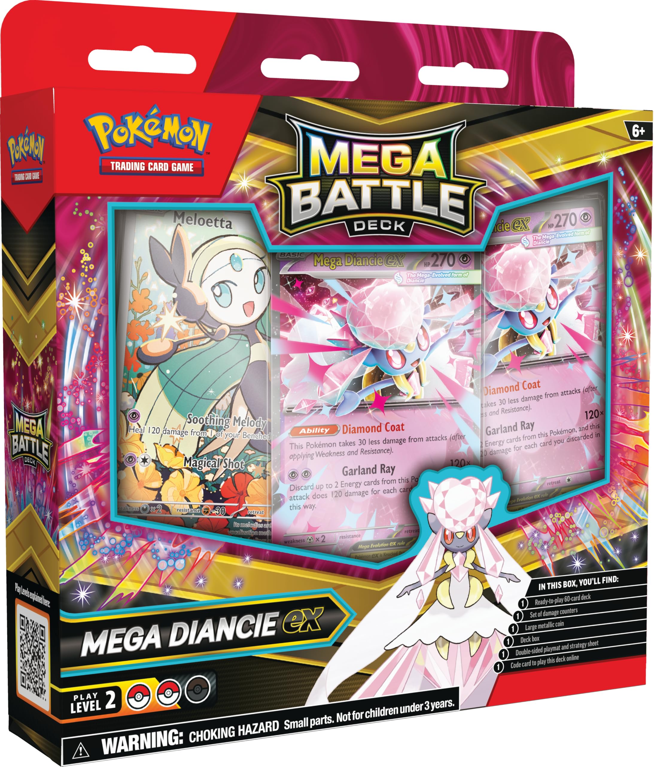 Pokémon TCG: Mega Battle Deck—Mega Diancie ex (1 Ready-to-Play 60-Card Deck)