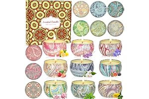OFUN 9 Pack 22.5oz in Total Scented Candles Gifts for Women,140-160 Hours Home Scented Candles,Aromatherapy Candle Gifts Set, Soy Wax Candles for Christmas Day, Birthday, Mothers Day, Valentine's Day