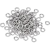 KISSITTY 2000Pcs 4mm Stainless Steel Open Jump Rings Connectors 0.8mm Thick Chainmail Making Jewelry Findings