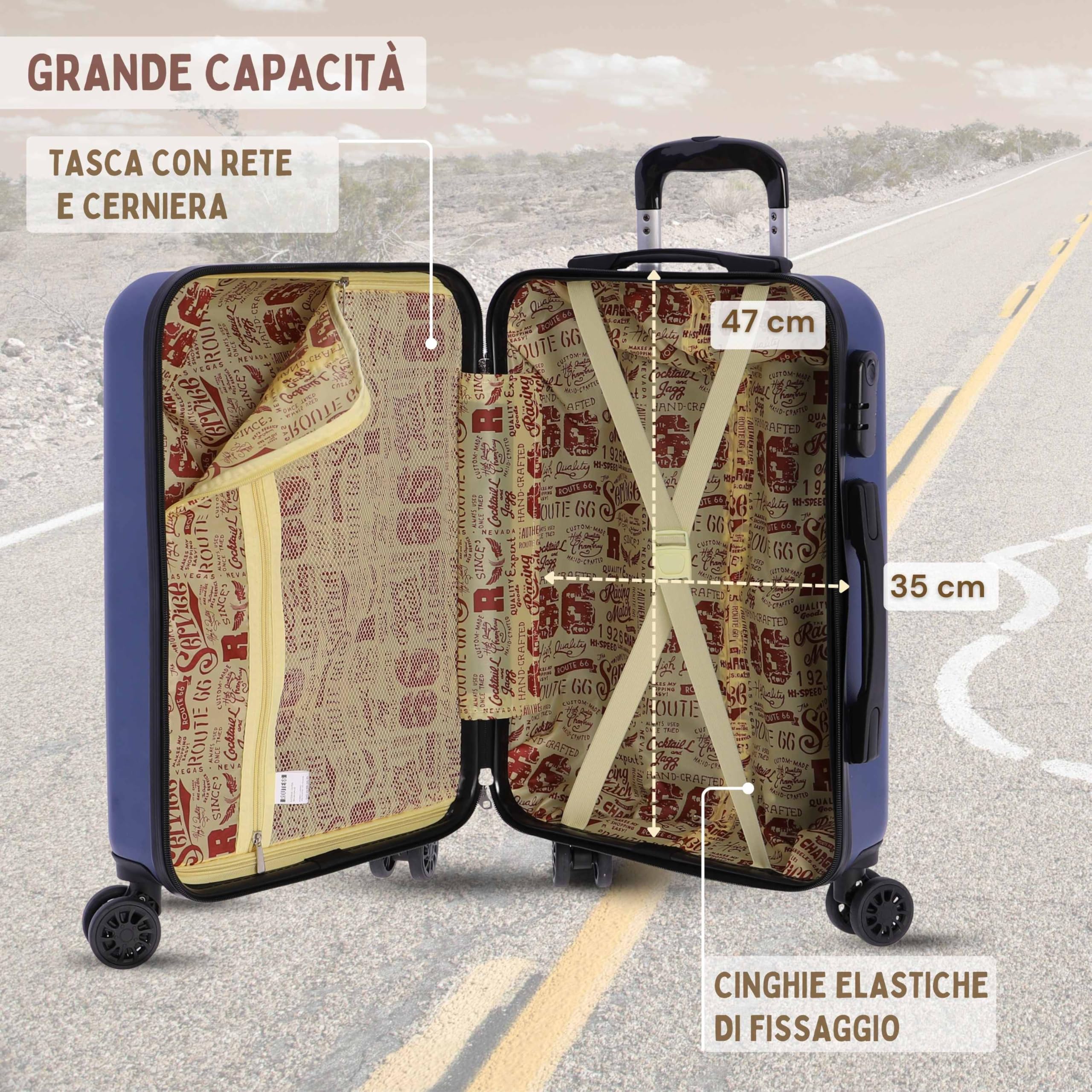 - Trolley Bagaglio a Mano 55x40x20 — Valigia Cabina Rigida
