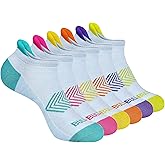 BULLIANT Socks For Women 6Pairs-Womens Athletic Ankle Socks No Show Cushioned for Walking Running-Compression Arch Support