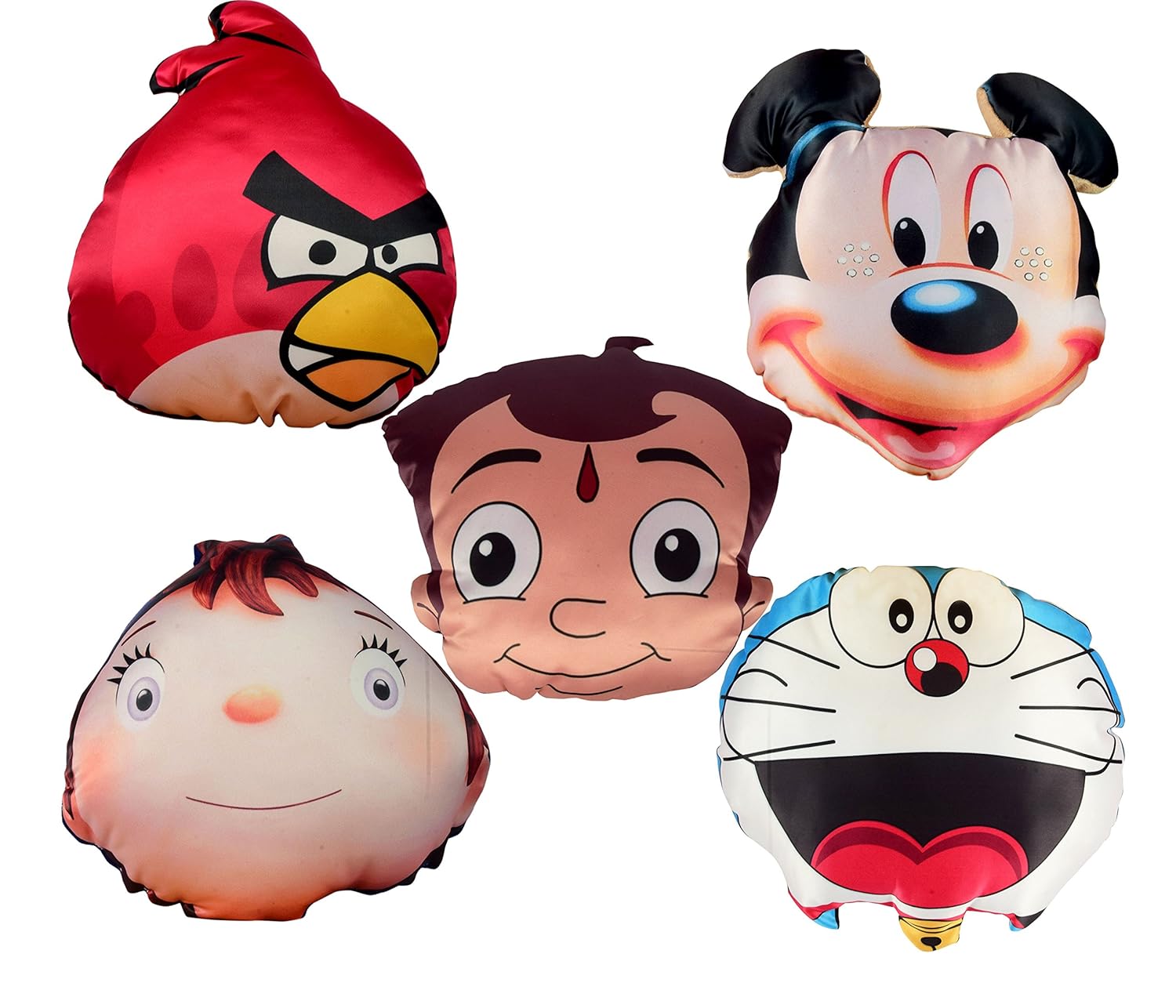 Buy Vinayaka Soft Toy Tv Cartoon Shape Set Of 5 Different Cartoons Velvet Material With Fiber Filling Online At Low Prices In India Amazon In