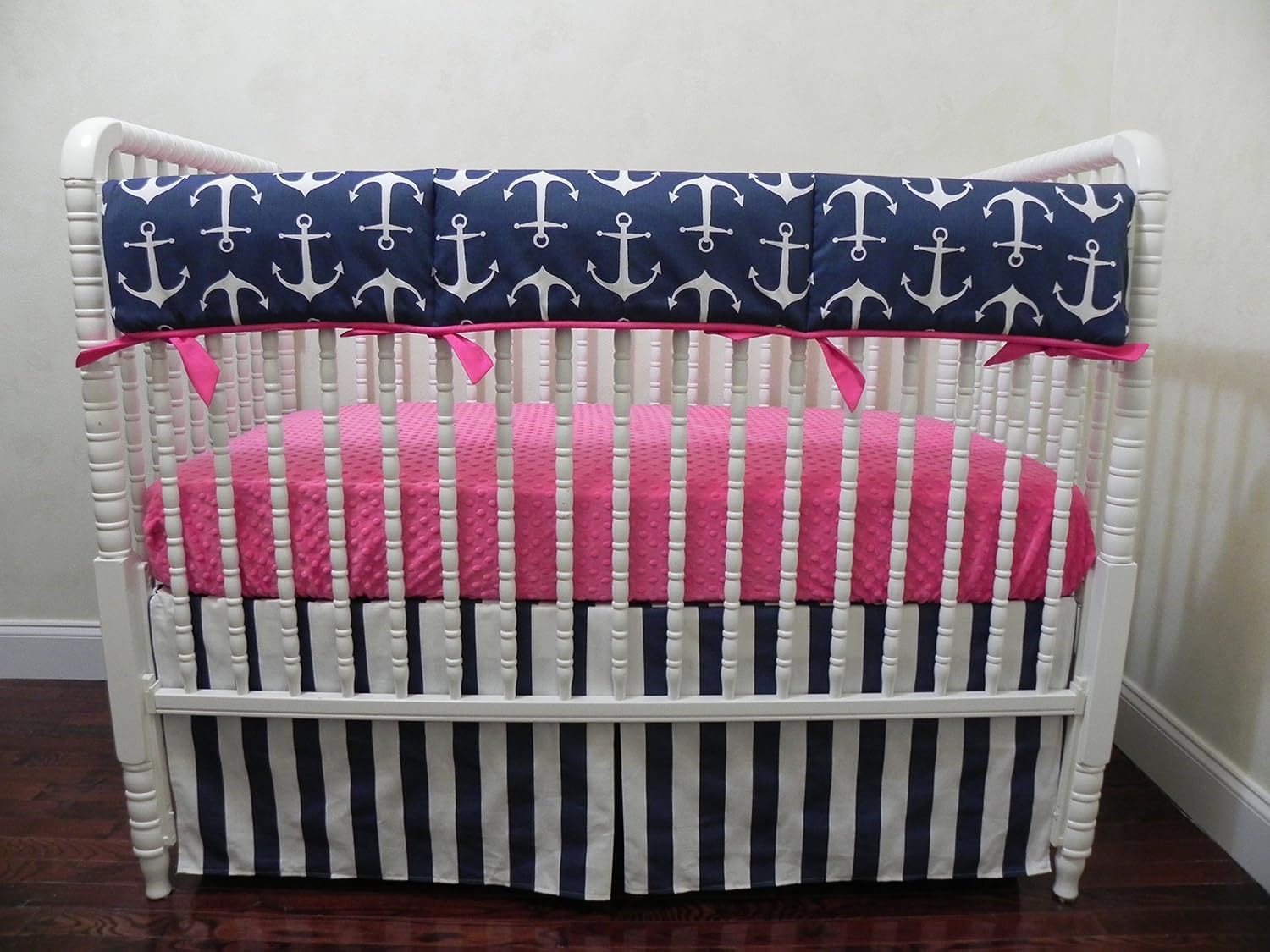 girl nautical crib bedding