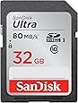 SanDisk 32GB Ultra Class 10 SDHC UHS-I Memory Card Up to 80MB, Grey/Black (SDSDUNC-032G-GN6IN)