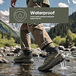 NORTIV 8 Men's Lightweight Hiking Boots Waterproof