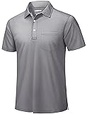 TACVASEN Pocket Polo Shirts for Men Golf Shirts