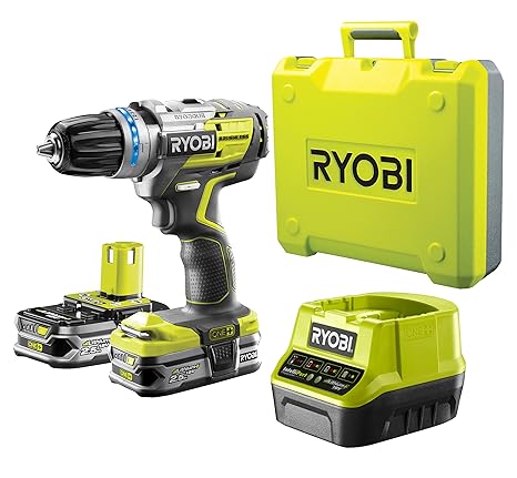 Ryobi R18DDBL-225B Akku-Schlagbohrer Gelb