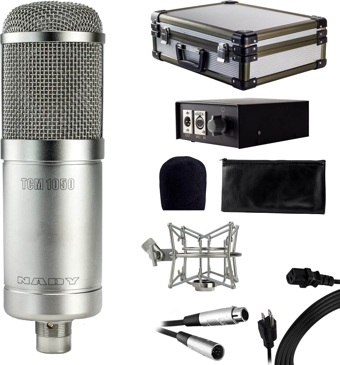 Nady TCM1050 Vacuum Tube Condenser Microphone with Case and Shock