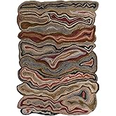 Surya GYP-202 Gypsy Contemporary Hand Tufted Area Rug, 8-Feet by 11-Feet, Dark Olive Green