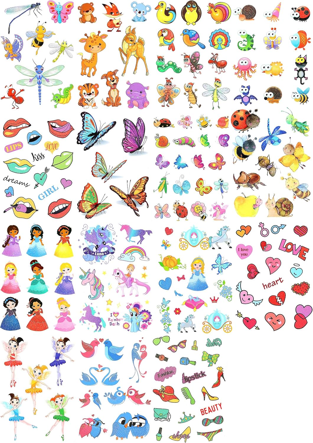 Kids Temporary Tattoos - More Than 100 Assorted Body Art Design Tattoos for Children (Assorted Kids Tattoos - 15 Sheets) - Image 3