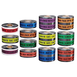 Presco Underground Detectable Tape: 3 in. x 1000