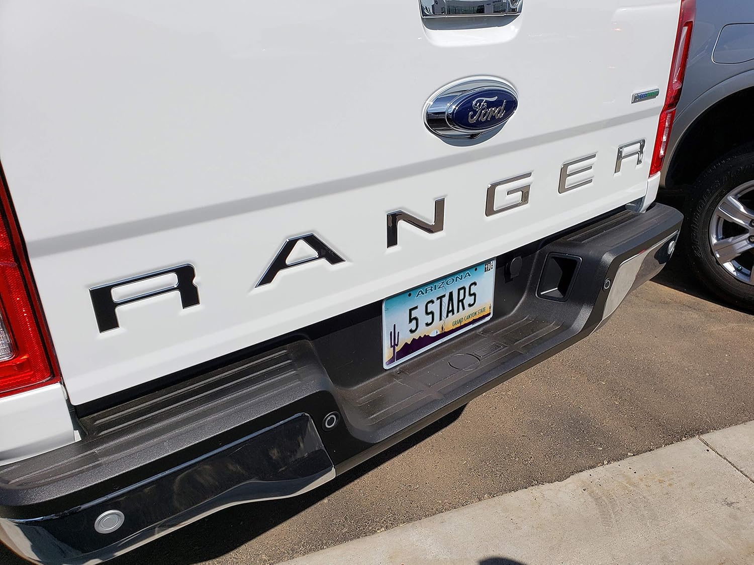Amazon Com Eyecatcher Tailgate Insert Letters Fits 2019 2020 Ford Ranger Chrome Automotive