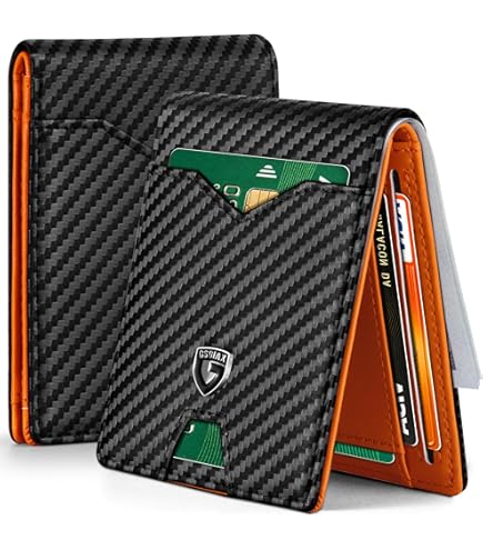 Amazon.com: XZVXZV Men's Wallet slim wallet Carbon Fiber Bi-Fold