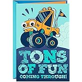 Hallmark Birthday Card for Kids (Monster Truck Sticker)