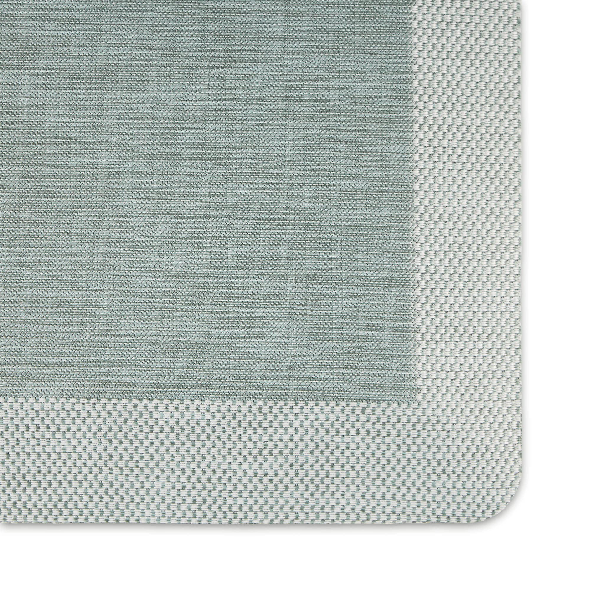 Martha Stewart Mira Modern Heathered Solid Anti-Fatigue Air-Infused Kitchen Mat, Mint Green, 19.6