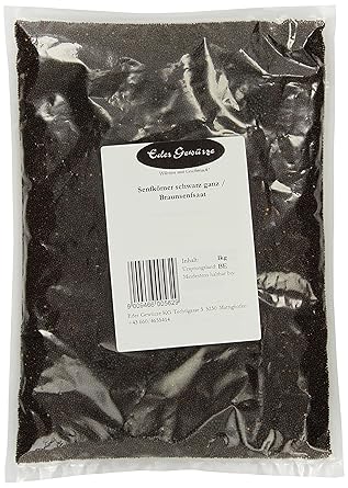 Eder Gewürze - Senfkörner schwarz ganz/Braunsenfsaat - 1 kg Gewürze, 2er Pack (2 x 1 kg)
