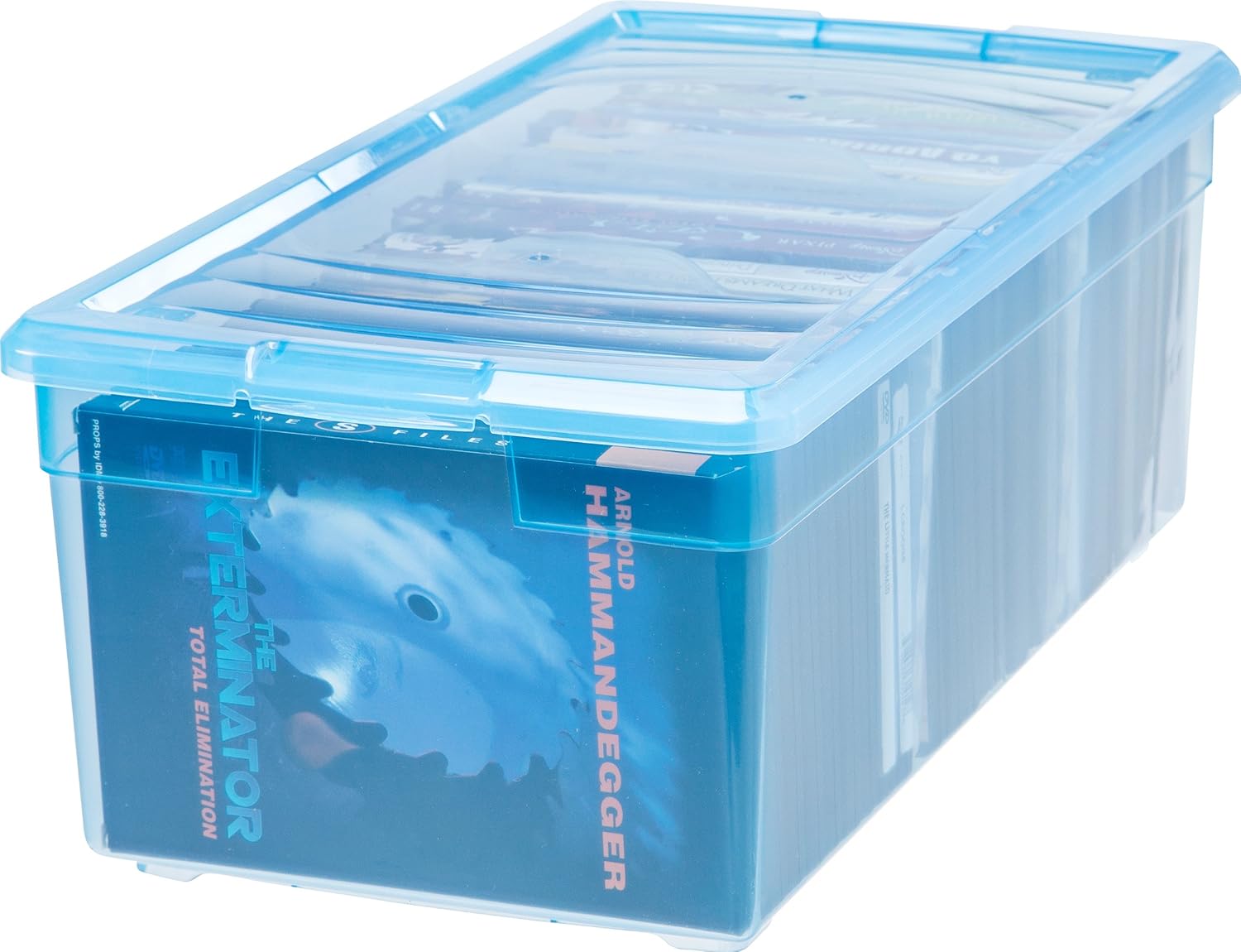 Best Iris Media Storage Box, 6 Pack, Blue