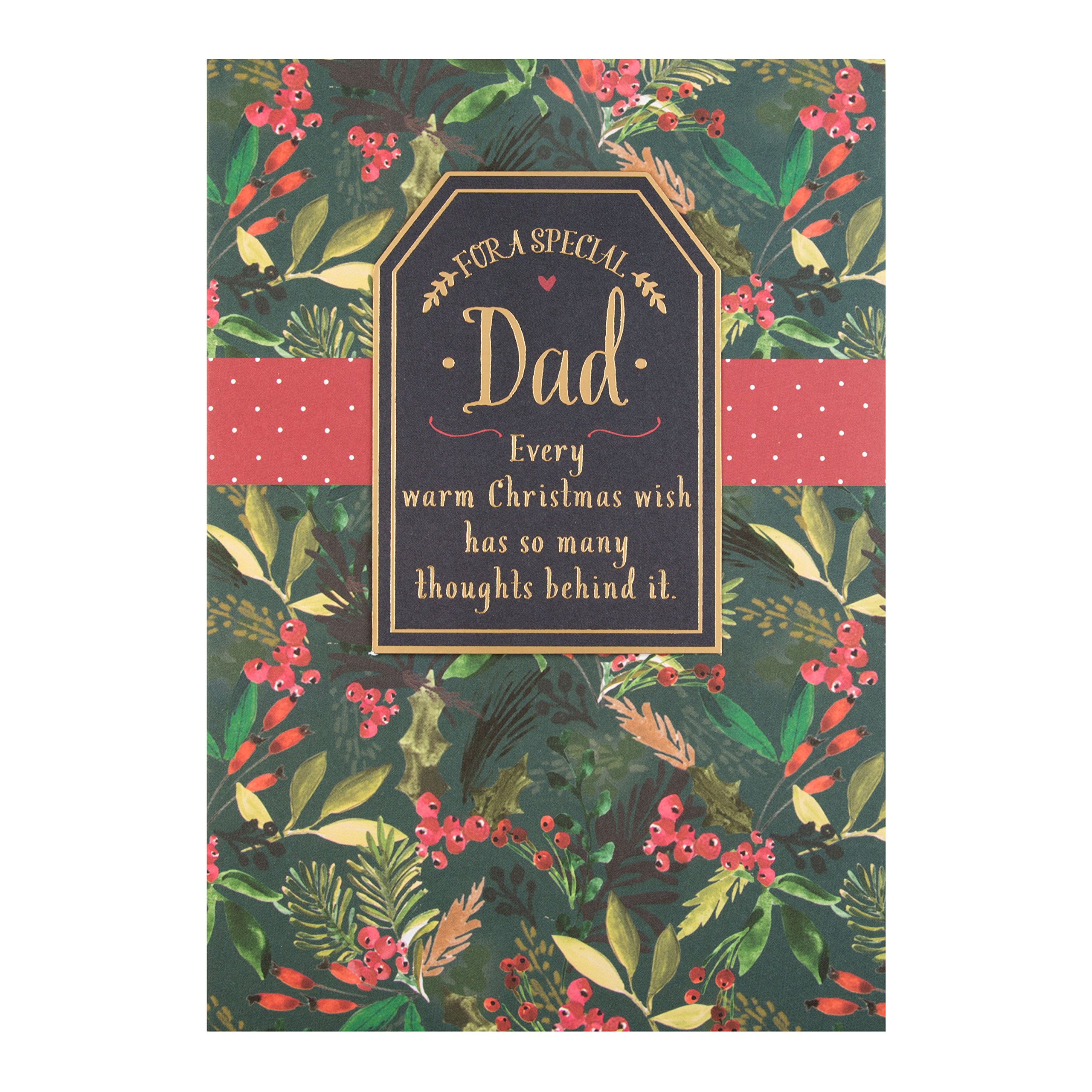 Hallmark Medium Dad "Loving Wishes" Christmas Card