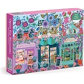 Galison - Open for Blossoms 1000 Piece Jigsaw Puzzle for Adults | Illustration by Victoria Ball, Flower Shop, Cozy, Springtime, Challenging, Recycled Paper, No Dust, Finished Size 27" x 20"