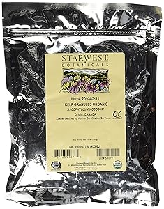 STARWEST BOTANICALS Organic Kelp Granules,1 Pound