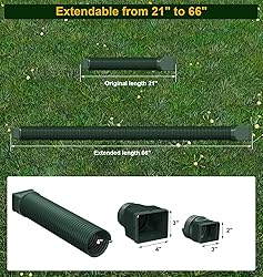 Ogutter Rain Gutter Downspout Extensions, Downspout