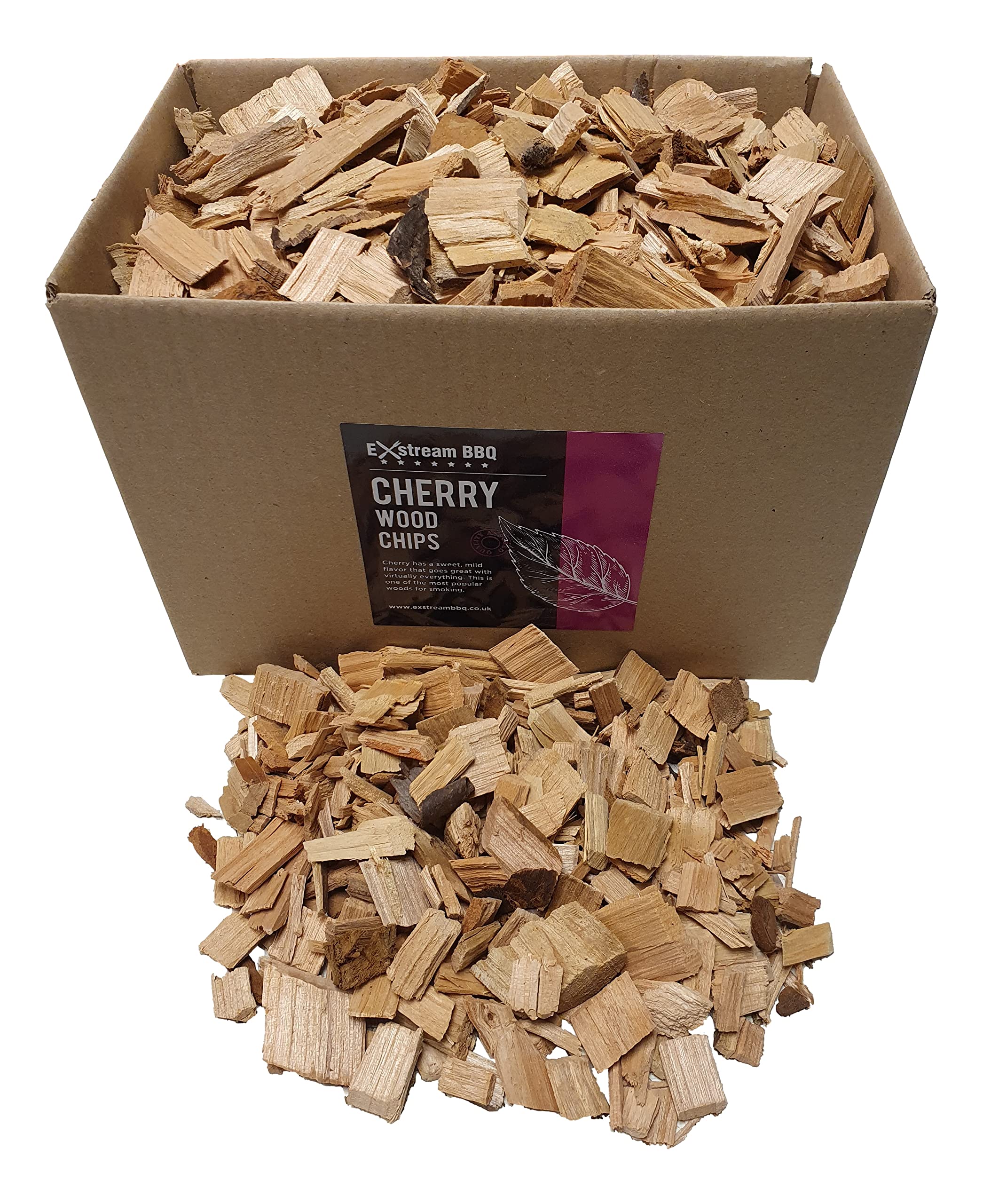 Exstream BBQ Barbecue Smoking Wood Chips *Over 16 Great Flavours in 1, 5 & 10 Litres* (Cherry 5 Litre)