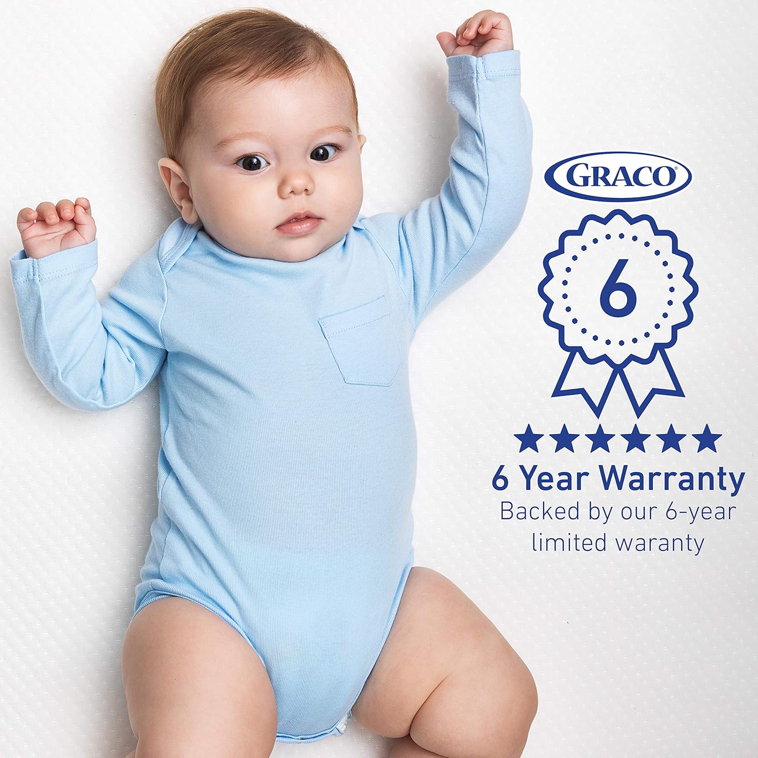 Graco Premium Foam Crib and Toddler Mattress in a Box – GREENGUARD Gold Certified, Non-Toxic, Breathable, Removable Washable Water Resistant Outer Cover : Baby