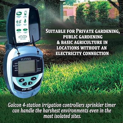 Buy Galcon Gaj4s0002p0 61042 Dc Zone Sprinkler System Battery Operated Programmable Digital Smart Irrigation Controller For Lawns Gardens 4 Valves Master Hose Watering Faucet Timers Online In Turkey B00es8npx4